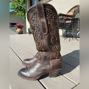 Lucchese Brown Heeled Boots